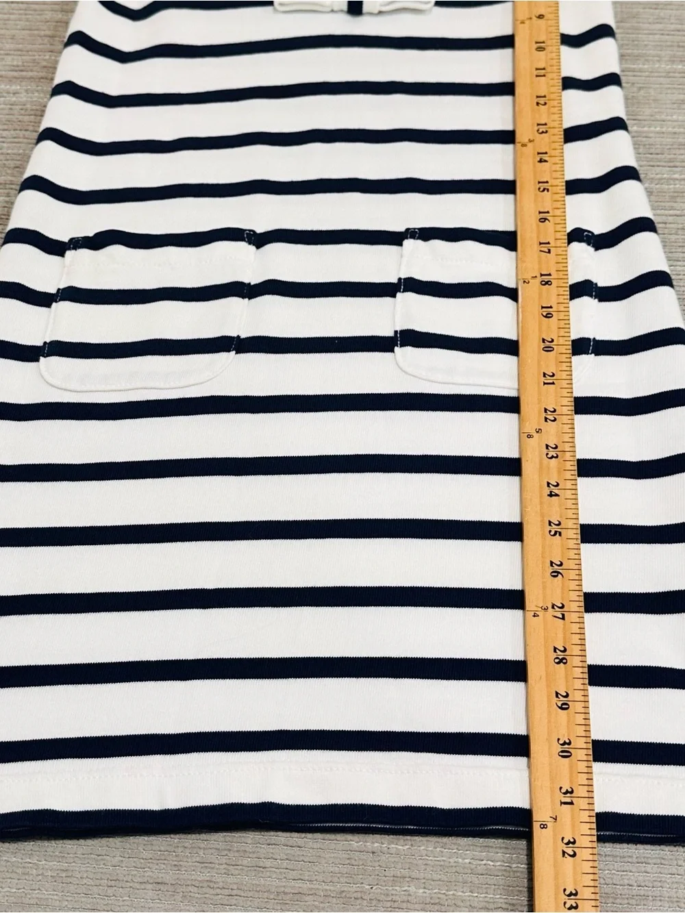 KATE SPADE Womens Tropez Dress Size XXS  Blue White Striped Nautical Beach